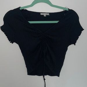 Black crop top